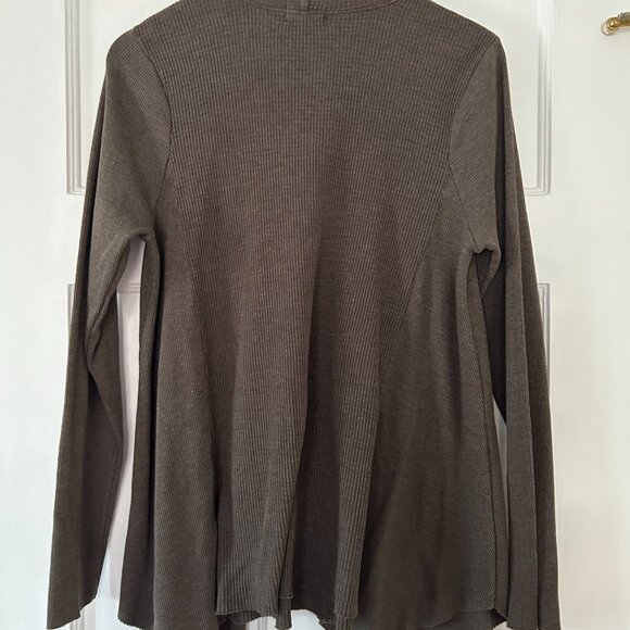 Anthropologie T.La Moss Long Sleeve Thermal Waffle Mock Neck Tunic Top - Picture 6 of 6